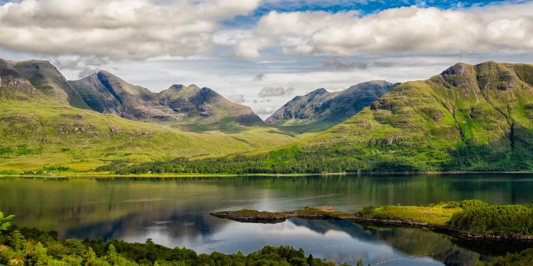 Upper Loch Torridon In Scotland's Northwest Highlands