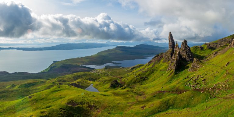 The Old Man of Storr rocks formation in Scotland