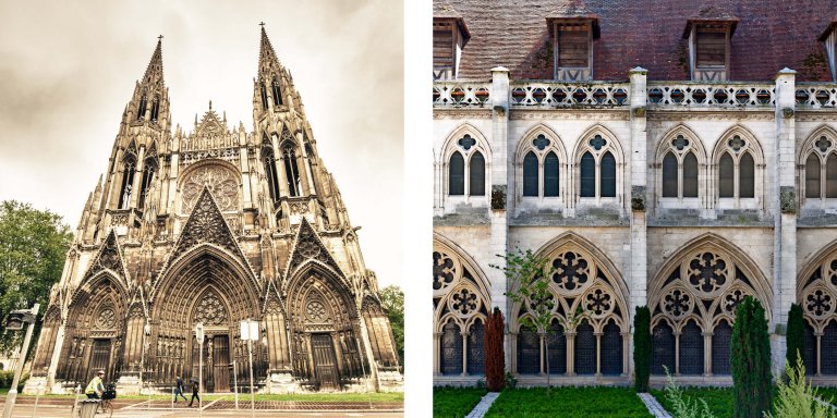 Rouen Cathedral | Side of the Cathedral in Rouen. Photos via canva.com