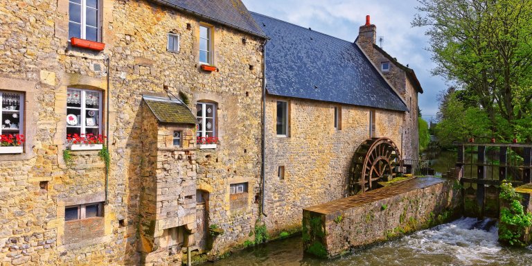 An old watermill in Bayeux.