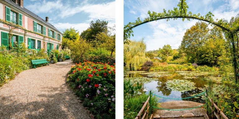 Claude Monet's house & garden in Giverny. Photos via canva.com